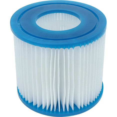 vhbw Cartucho de filtro tipo VII compatible con Bestway Lay-Z-Spa Hawaii, Monaco, Miami piscina - Recambio azul blanco