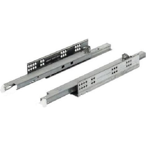 Coulisse pour tiroir bois 30kg avec amortisseur BLUMOTION sortie totale 400mm – Acier zingué – COU560H400B (1/2)