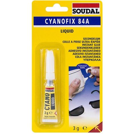 Adhesivo Cianoacrilato Instantáneo Universal SOUDAL 3g 100072