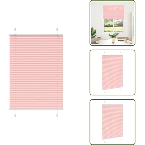 Plissee Rosa 90x150 cm Stoffbreite 89,4 cm Polyester - Plissee - Plissees - Faltrollo - Jalousie (1/5)