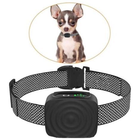 FLITI Anti-Bell-Halsband für kleine/mittelgroße Hunde, 2,3–6,8 kg, stoßfreies, wiederaufladbares Anti-Bell-Halsband mit einstellbarer Empfindlichkeit und Widerstand