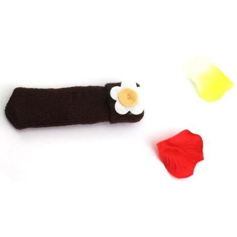 Chaussettes de protection pour pieds de table, chaises et tabourets, double tricot, épaisses et résistantes à l'usure, pour meubles et sols, finitions silencieuses, marron à revers (1/4)
