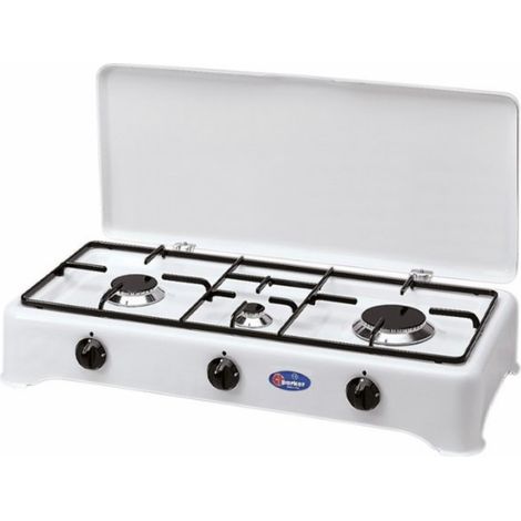 FORNELLO PARKER 3 FUOCHI GRANDE 24 GRIGLIA PIATTINA GAS METANO 71CM