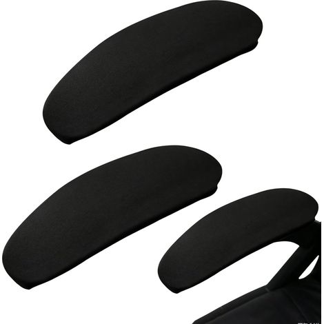 1 Paire Housse Accoudoir Fauteuil D'accoudoirs Réglables Amovibles et Lavables Housse pour Accoudoir, Housse de Protection pour Chaise Gaming, Longueur Réglable 25-30 cm (1/5)
