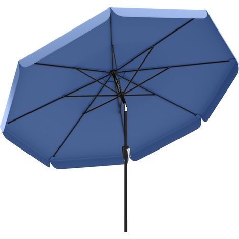 Outsunny 3 m Garden Parasol with Tilt & Crank, UPF30+ Outdoor Table Umbrella (1/5)