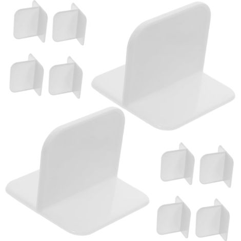 Lot de 10 verrous anti, chute pour meubles, fixations adhésives (1/5)