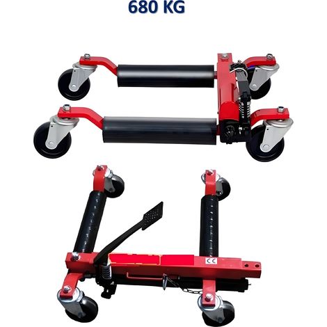 Paire Chariots Go Jack hydrauliques 680 kg / Crics de déplacement - positionnement (1/3)