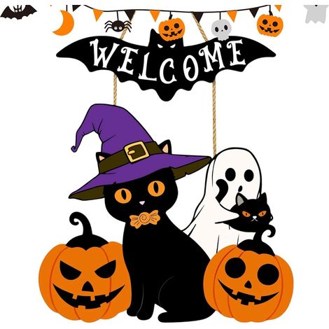Decorazione di Halloween per porte - per porte in legno - Accessorio (1/5)