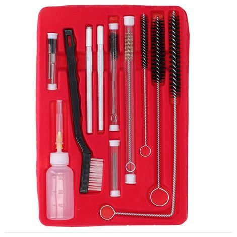 ( 22 pièces)Kit De Nettoyage pour Pistolets à Peinture, d'entretien Pistolet Pulvérisateur Outil Professionnel Aiguilles Brosses Pinceaux élevée Airbrush Tools Auto Moto ATV Cyclomoteur Soudeur (1/5)
