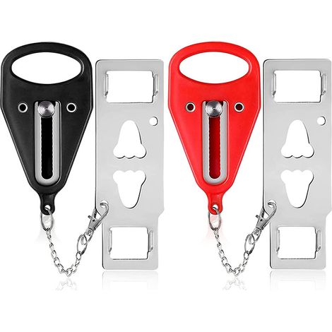 Serrure de porte Portable pour voyage, dispositif d'auto-défense pour maison, appartement, hôtel, salon, dortoir d'école (1/5)