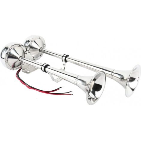 Тромба клаксон двойна 12V за яхта кораб лодка катамаран камион ТИР 455 х 190 mm супер мощен и силен звук