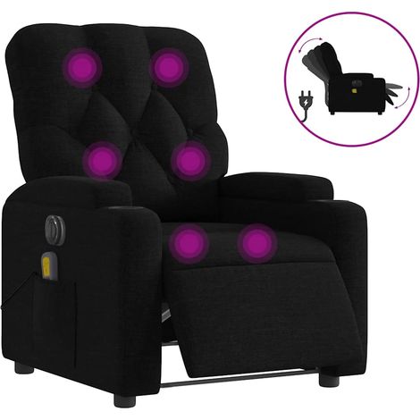 Maison Exclusive - Massagesessel Elektrisch Schwarz Stoff