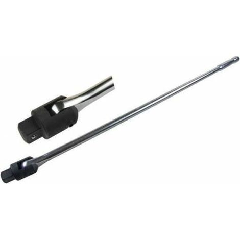US PRO 1/2 30 FLEXI HEAD KNUCKLE BREAKER BAR WRENCH RATCHET 760MM 2094
