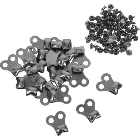 Lot de 24 Crochets pour Lacets De Bottes Rivets Et Œillets De Chaussures Kit De Réparation pour Randonnée Et Escalade Accessoires De Rechange Faciles À Installer pour Bottes (1/5)