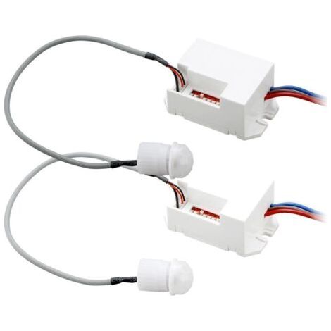 Set mit 2 IP65-Infrarot-Einbau-Bewegungsmeldern (1/5)
