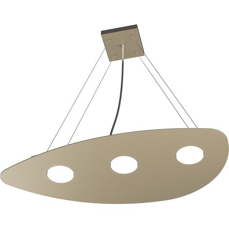 Sospensione Moderna Shape Metallo Sabbia 3 Luci Gx53 (1/4)