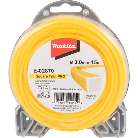 Fil carré Square Trim Pro MAKITA E-02870  3mm x 15m