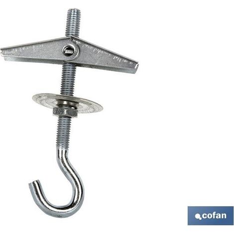 Pack de 25 unités crochet basculant M-8 pour fixation légère
