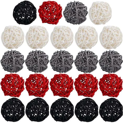 2-Zoll-Rattankugeln, dekorativ für die Heimdekoration, DIY-Füllmaterial, Ornament-- (1/5)