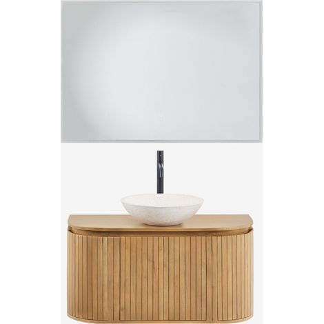Conjunto de mueble de baño en madera de mango Analis SKLUM             