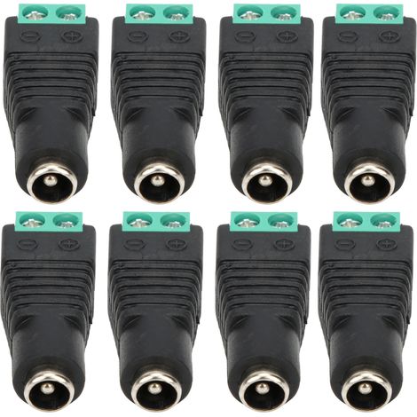 Lot de 100 adaptateurs secteur femelles pour moniteur, caméra et accessoires, connecteurs industriels (1/5)