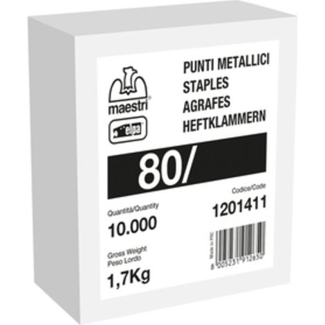 MAESTRI PUNTI SPILLATRICE  80/ 8 10000 PZ GALVA
