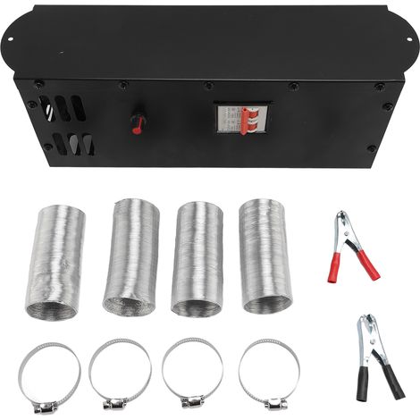 Chauffage à fréquence Variable, DC24V 800W, 4 sorties, réglable en continu, Portable, petit espace, 2 en 1, chauffage et refroidissement, désembueur en verre (1/5)