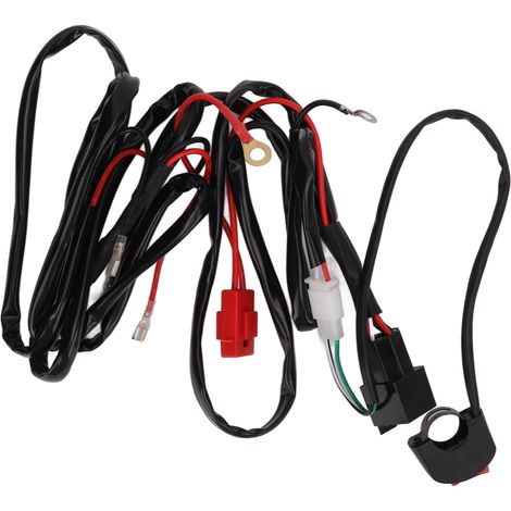 Kabelbaum für LED-Scheinwerfer für Motorräder, ATVs und Elektroautos (12 V 40 A, 9-(32V)