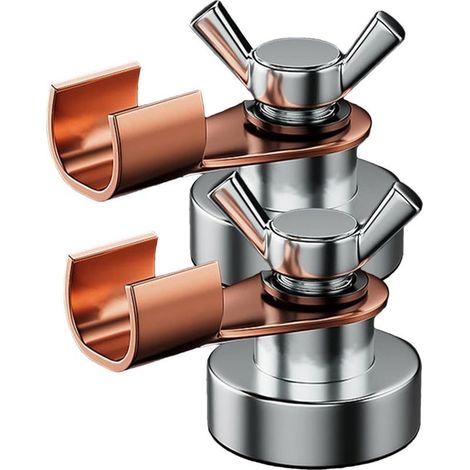 support de soudage magnétique, aimant de terre de soudage 2 outils de serrage au sol pour support de soudage - Brides fortes de soudure d'électrode d'en cuivre du magnétisme (1/5)