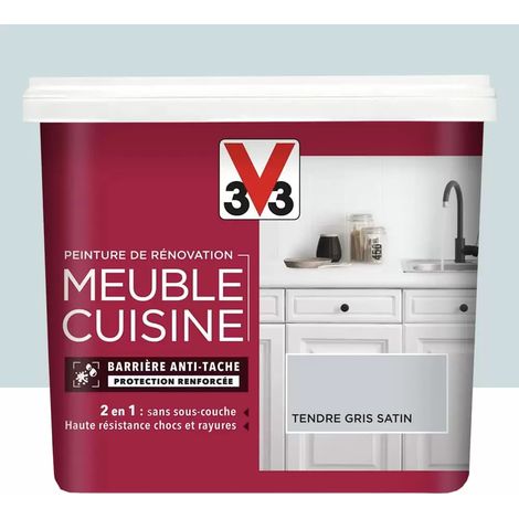 Peinture De Rénovation V33 Meuble De Cuisine Tendre Gris 0,75 L (1/4)