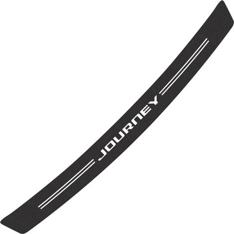 (Noir et rouge - Pour JOURNEY) Autocollant de voiture compatible avec Avenger, Caliber, Caravan, Challenger, Charger, Dart, Durango, Journey, Nitro. Accessoires auto - Autocollant en fibre de carbone (1/5)