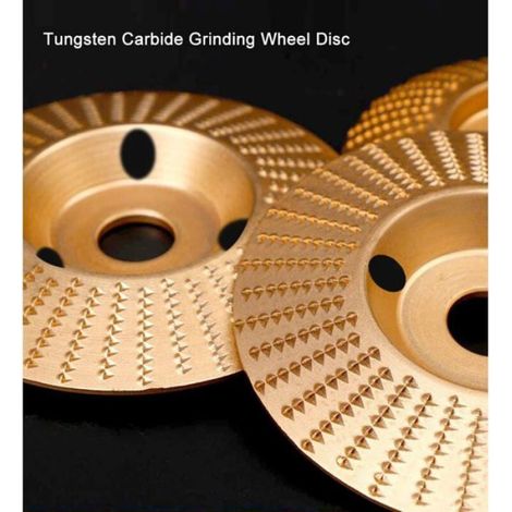 1Pc Disque Bois Meuleuse 125mm, Plat Style Disque Abrasif en Bois, Disques de Meulage du bois en Carbure de Tungstène pour Façonn (1/4)