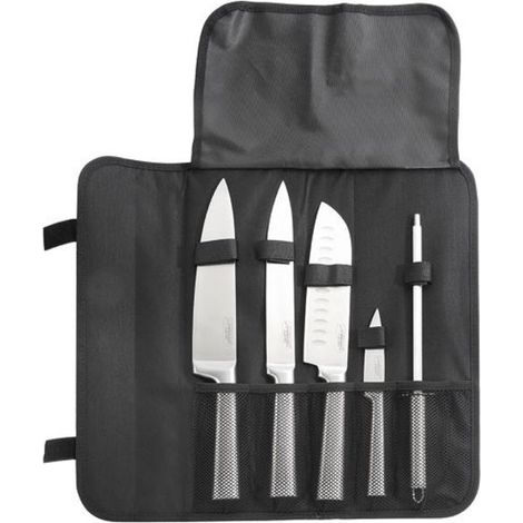 Jean Dubost DUBOST schwarze Kühltasche mit 4 Küchenmessern