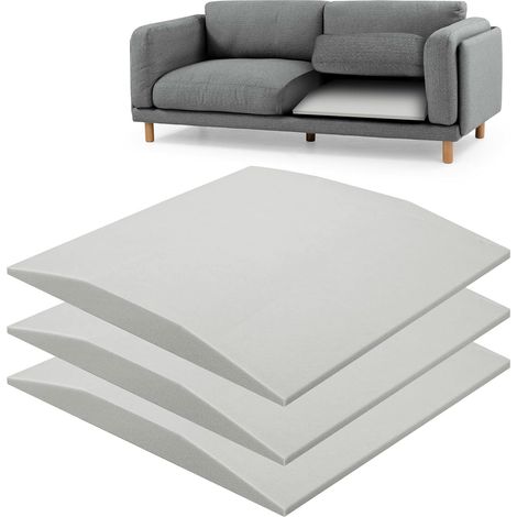 Coussin en mousse protectrice et de soutien pour canapé, 50 x 50 x 5 cm, mousse de réparation pour canapé, support de coussin de canapé, remplacement de réparation affaissé haute densité pour canapé, (1/5)