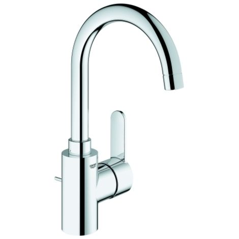 Grohe Eurostyle Cosmopolitan - Waschtischarmatur mit schwenkbarem Auslauf und Ablaufgarnitur, verchromt 23043003 (1/2)