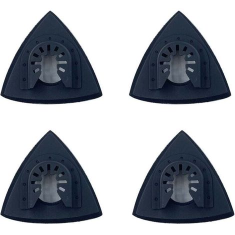 Disque de ponçage triangulaire de 80 mm, accessoires de ponçage pour le travail du bois, adapté au meulage et au polissage(4 articles) (1/4)