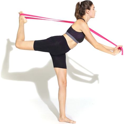 AUCUNE Sangle extensible Yoga étirement sangle sport entraînement ceinture taille jambe parapharmacie ceinture 1,83 m 3,8 cm (1/5)