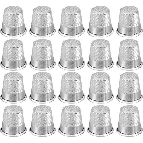 Protège-doigts pour couture, 20 anneaux de protection métalliques pour les doigts. (1/5)