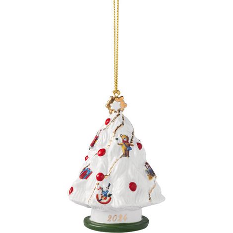 Colgante de árbol de Navidad de Villeroy & Boch, clásicos navideños. (1/5)