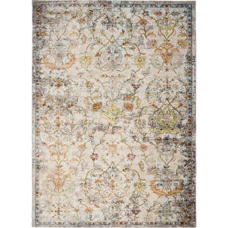 Tapis moderne multicolore à poil court antidérapant - 150 x 80 cm (1/5)