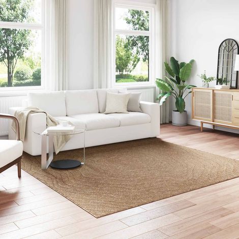 Bereichsteppiche Moiré AGIRA Natur 240 x 240 cm Polyester
