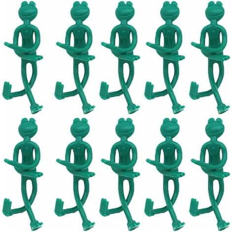 Cadres de câbles végétaux Tree Cravates décoratives de grenouille Cravates de jardin de grenouilles pour plantes Support de jardinage Fournitures de jardinage 10pcs, (1/5)