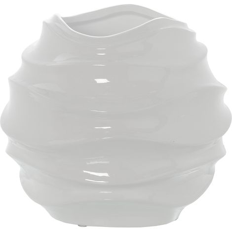 Vase Céramique 20 Cm Blanc Brillant °30X20 Cm (1/2)