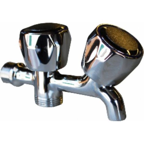 FPLUS grifo lavad.doble abs , Incluye:
 
Grifo en acabado cromado.
Grifo doble cierre, la primera para la salida hacia la lavadora y la segunda salida de agua normal.
Solo para agu