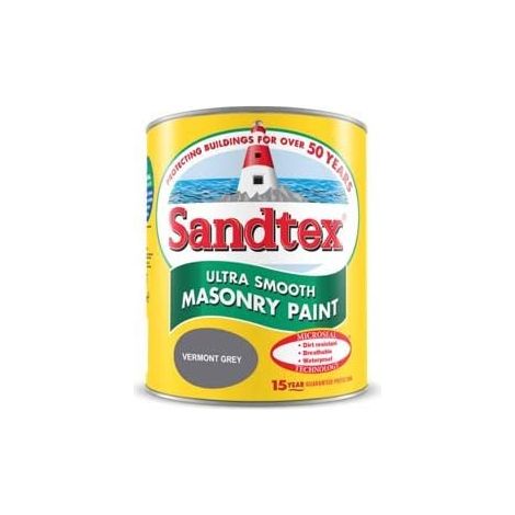 Sandtex 15 Year Microseal Smooth Masonry - Vermont Grey - 150ml