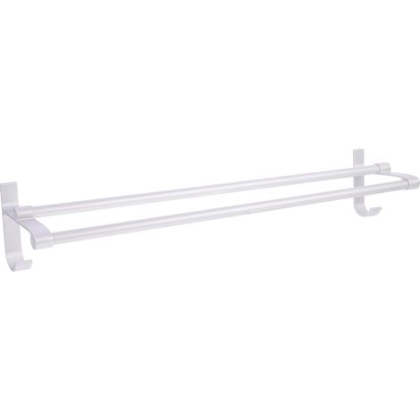 Porte-serviettes mural double ba 50 cm pour salle de bain et toilettes (1/5)