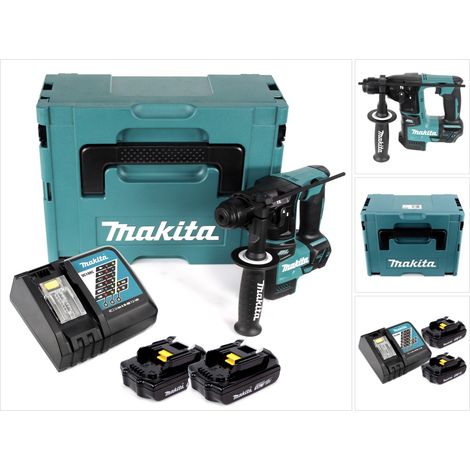 Makita DHR 171 RYJ 18V trapano a percussione a batteria senza spazzole a 2 fasi SDS Plus + 2x batteria 1,5 Ah + caricabatterie (1/5)
