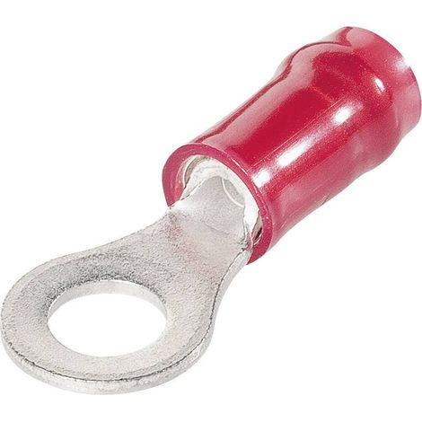 TE Connectivity 31890 Cosse à oeillet Section max.=1.60 mm² Ø du trou=4.17 mm partiellement isolé rouge 1 pc(s) C76892