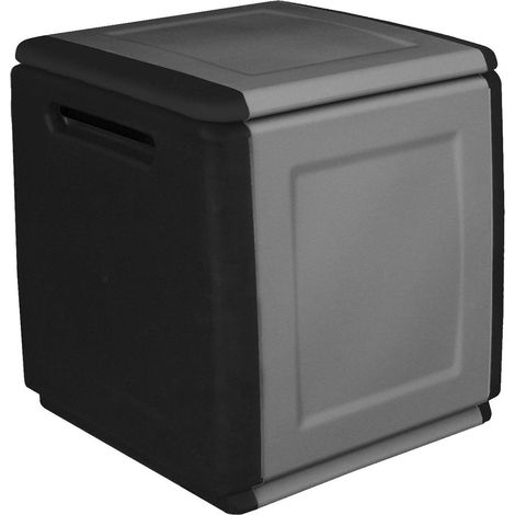 Dmora Polypropylen Mehrzweck Behälter Kofferraum, in voller Länge, 100% Made in Italy, 54x53h57 cm, graue Farbe