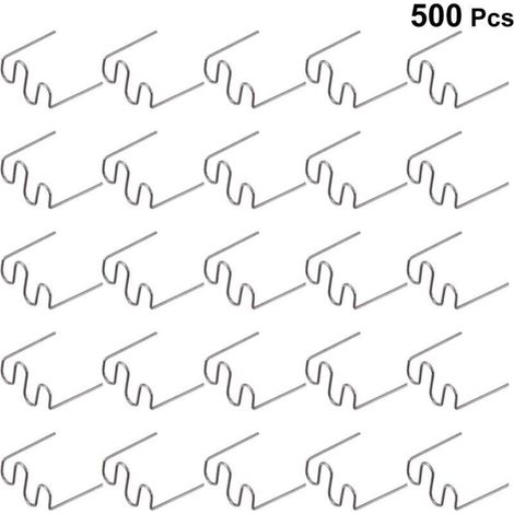 500 Pcs 0.8 Mm Baguettes de Soudage Agrafe Chaude Réparation Machine en Plastique Soudage Agrafeuse Chaude (1/5)